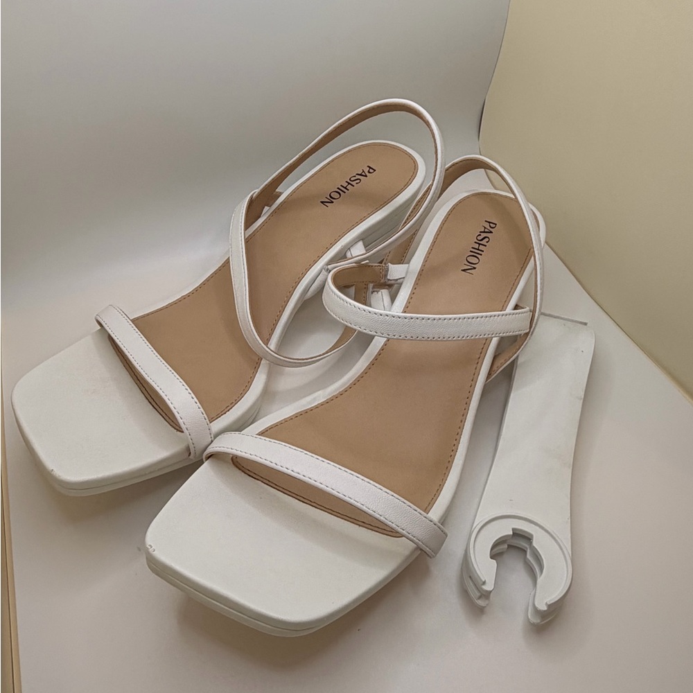 White Miranda Pashion Heels